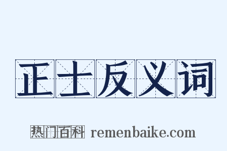 正士反义词是什么意思的图片